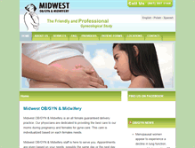 Tablet Screenshot of midwestobgynmidwifery.com